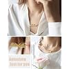 Aoloshow Personalized Name Necklace Custom Any Name Necklaces Jewelry for Womens New Mom Bridesmaid Gift