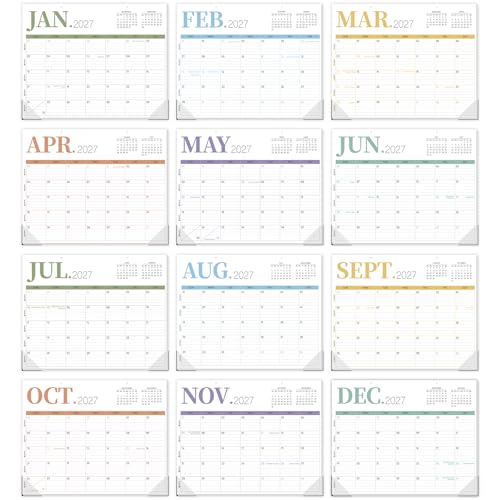 Image of GuassLee Desk Calendar 2026, 19-Month Academic Hanging Desk /Wall Calendar From 2026 Jun-2027 Dec, 14 inch X 11 inch Monthly Planner with Thick Paper For Office Home School Desk Organizing