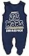 TupTam Unisex Baby Strampler mit Spruch I love Mum and Dad, Farbe: Dunkelblau - DAS WARS, Größe: 56