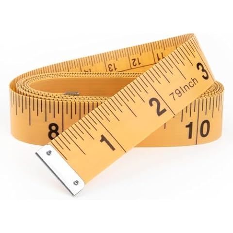 REIDEA Soft Tape Measure for Body Measuring Tape Soft Sewing Tailor Fabric Cloth Tape Measure for Weight Loss Flexible Ruler Double Scale 200cm/79inch, Pumpkin Cover