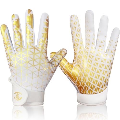 aifitbre Kids Football Gloves, Excellent Grip Youth Football Receiver Gloves