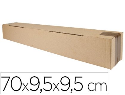 Caja para embalar tubo medidas 700x95x95 mm espesor carton 3 mm (5 Unidades)
