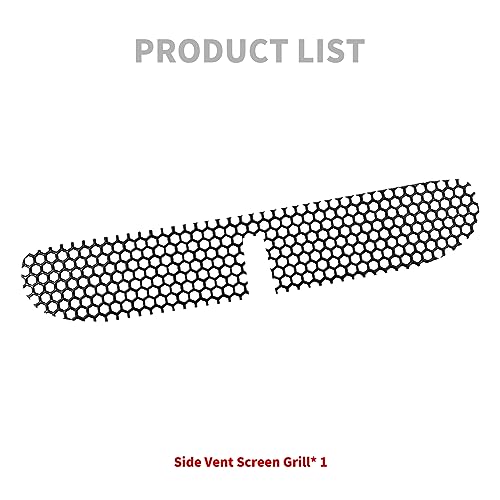 Image of Motorcycle Mesh Fairing Intake Vent Screen Grill Cover Fit for Harley Touring Electra Glide Street Glide Tri Glide Ultra Classic 2014-2023 (Black)