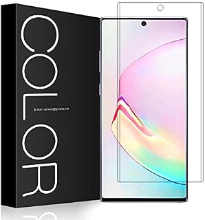 G-Color Screen Protector Compatible for Galaxy Note 10, 3D Glass [Fingerprints Sensor Compatible][Full Adhesive][Case Friendly] Tempered Glass Screen Protector for Samsung Galaxy Note 10