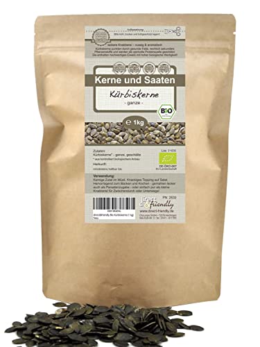 direct&friendly Bio Kürbiskerne aus Österreich geschält roh ungesalzen (1 kg) Cover
