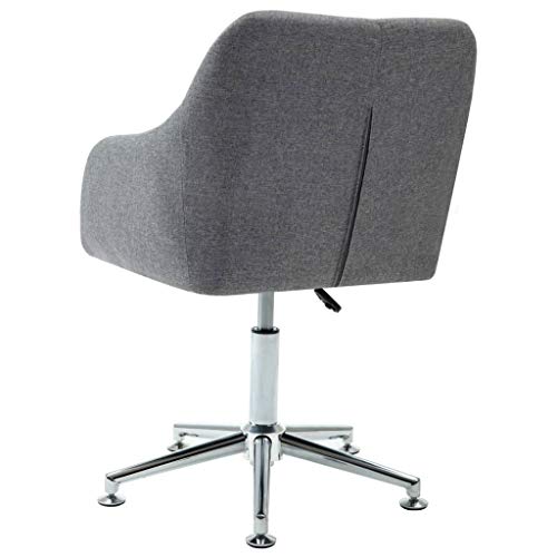 Chaise de bureau réglable hauteur fauteuil gris clair