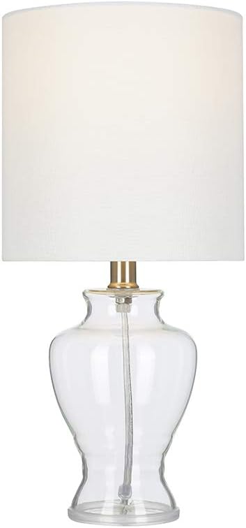 Nеw Prоduсt Amazon Brand – Ravenna Home Glass Table Lamp, Bulb Included, 16.5H, Clear