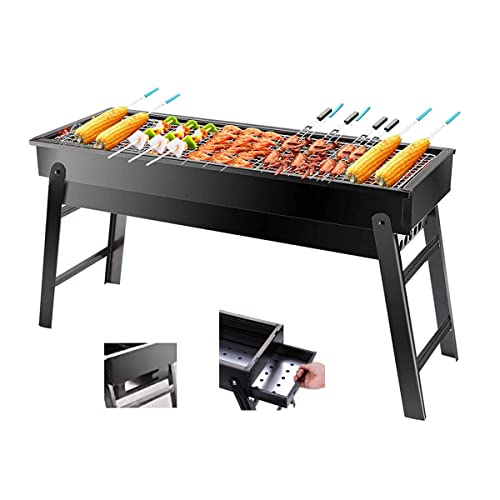Charcoal Grill,Portable Barbecue Grill Folding BBQ Grill,Small Barbecue Grill,Outdoor Grill Tools for Camping Hiking Picnics Traveling 24”x13”x9”