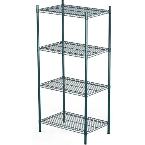 APLSS NSF 4-Tier Green-Epoxy Storage Shelves, 18