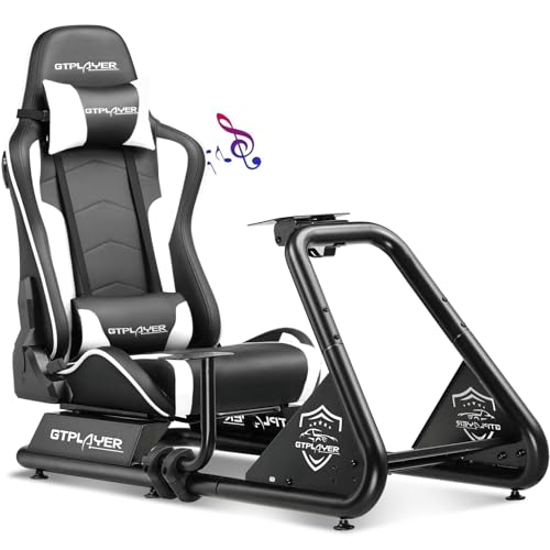GTPLAYER Racing Simulator Cockpit with Seat and...