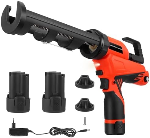 GJCrafts Pistola eléctrica de cartuchos con batería, pistola de c...