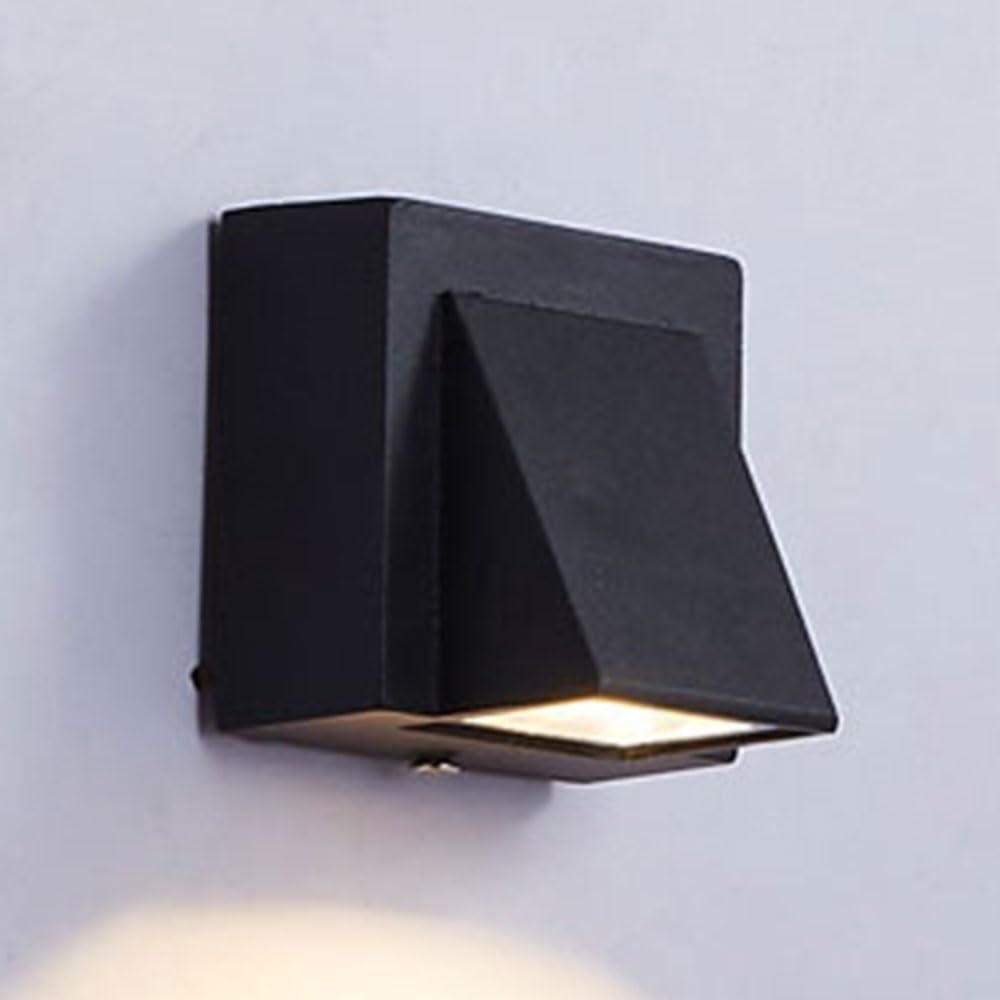 NEAFP Durable Porch Aluminum Outdoor Wall Light IP65 Waterproof Exterio Wall Sconce Matte Energy-Saving Wall Lantern Anti-Rust 3 Colors Available Wall Mount Lamp for Hallway Outside Garden HGCHH