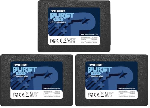 Patriot Burst Elite SATA 3 120GB SSD 2.5" Solid State Drive (Pack of 3)