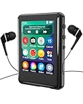 MP3 Player with Bluetooth 5.3,Tokemisc 16GB Full Touchscreen Kids Portable Music Device with Speaker,FM Radio,E-Book,Built-in Micro SD Card Slot,Earphones Included,Max 512GB Expand