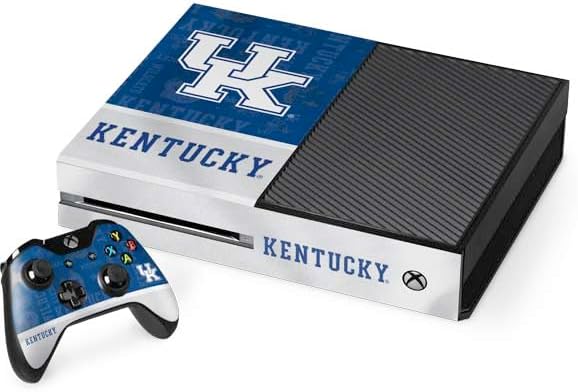 Skinit Decal Gaming Skin Compatible with Xbox One Console and Controller Bundle - Officially Licensed University of Kentucky UK Wildcats Design