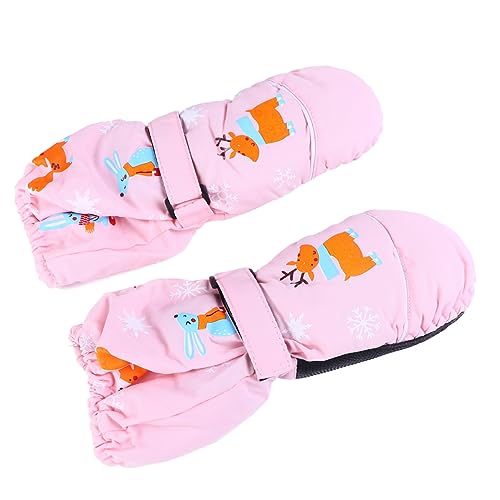 BESPORTBLE 2 Pares Luvas De Esqui Infantis Luvas De Esqui Snowboard Luvas De Esqui À Prova De Vento