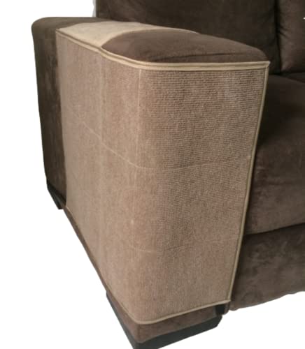 Arranhador para gatos e protetor do braço do sofá - par - tamanho 50x70 cm CORES:Bege