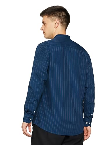 Image of Allen Solly Men's Casual Mandarin Collar Shirt | Regular Fit | Contemporary Design | Smart Casual Wear