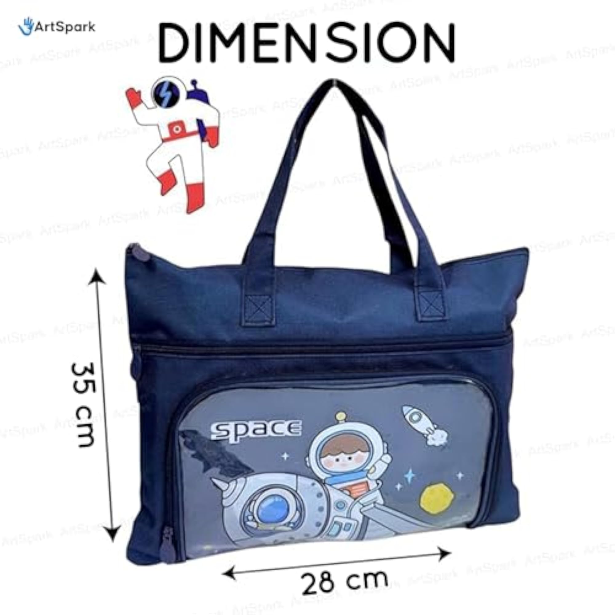 Cartoon Tote Bag for School & Travel