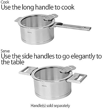 Cristel Strate F22QLKSA Stewpan, 4 quart, Silver