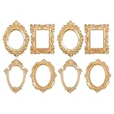 Imágenes profesionales: los mini marcos de fotos barrocos sirven como marcos de fotos de manicura destacados o accesorios de marco de exhibición de fotos de mesa, lo que lo ayuda a lograr una estética profesional sin esfuerzo, mini marcos vintage, marco de fotos en miniatura