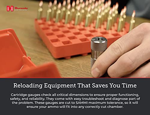 Hornady Lock-N-Load Cartridge Gauge 45 Auto, 380706 - Reloading Supplies To Help Check Cases & Ammo Specifications - Caliber Specific, Cylindrical Precision Steel Gauges Cut To Fit Saami Tolerances #TOP5