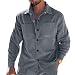 Asamqu Men's Casual Shirt Jacket Corduroy Button Down Shirts Classic Long Sleeve Lightweight Jackets with Pockets