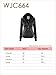 Made By Johnny MBJ WJC664 Womens Faux Leather Jacket with Hoodie S Black