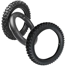 Heavy Duty 14inch and 12 inch Dirt Bike Tires Rear 80/100-12 3.00-12 Front 60/100-14 2.50-14 Tire and Inner Tube for 110cc 125cc CRF70 CRF110 KLX110 TTR90 PW80 Baja SSR Apollo Dirt Pit Bike