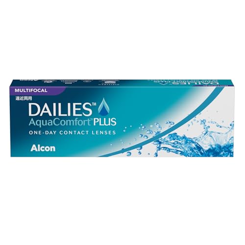 Dailies AquaComfort Plus Multifocal Lentes de contacto progresivas de reemplazo diario, Pack de 30, R 8.7 mm, D 14.0 mm, adición med -5 Diopt