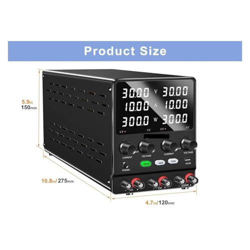 Alimentation CC variable SPS605-2KD régulateur de tension à deux canaux 60V 5A - 5