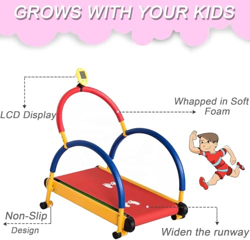 Image of Fun and Fitness Exercise Equipment,Small Children's Treadmill,Toddler Workout Equipment,for Parks, Kindergartens, Homes