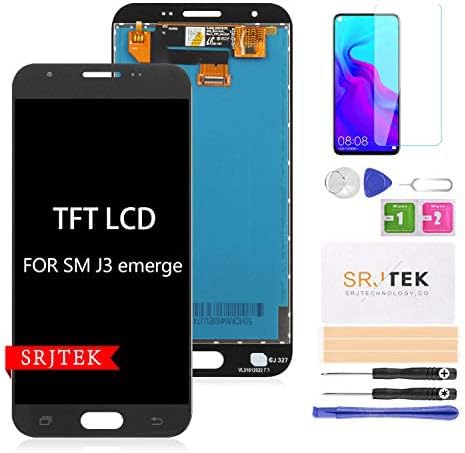 for Samsung Galaxy J3 SM-J327AZ Screen Replacement,SRJTEK LCD Display for Amp Prime 2 SM-J327AZ Express 327A Eclipse SM-J327VPP Emerge SM-J327P SM-J327T SM-J327R4 Touch Digitizer Glass Assembly Kits
