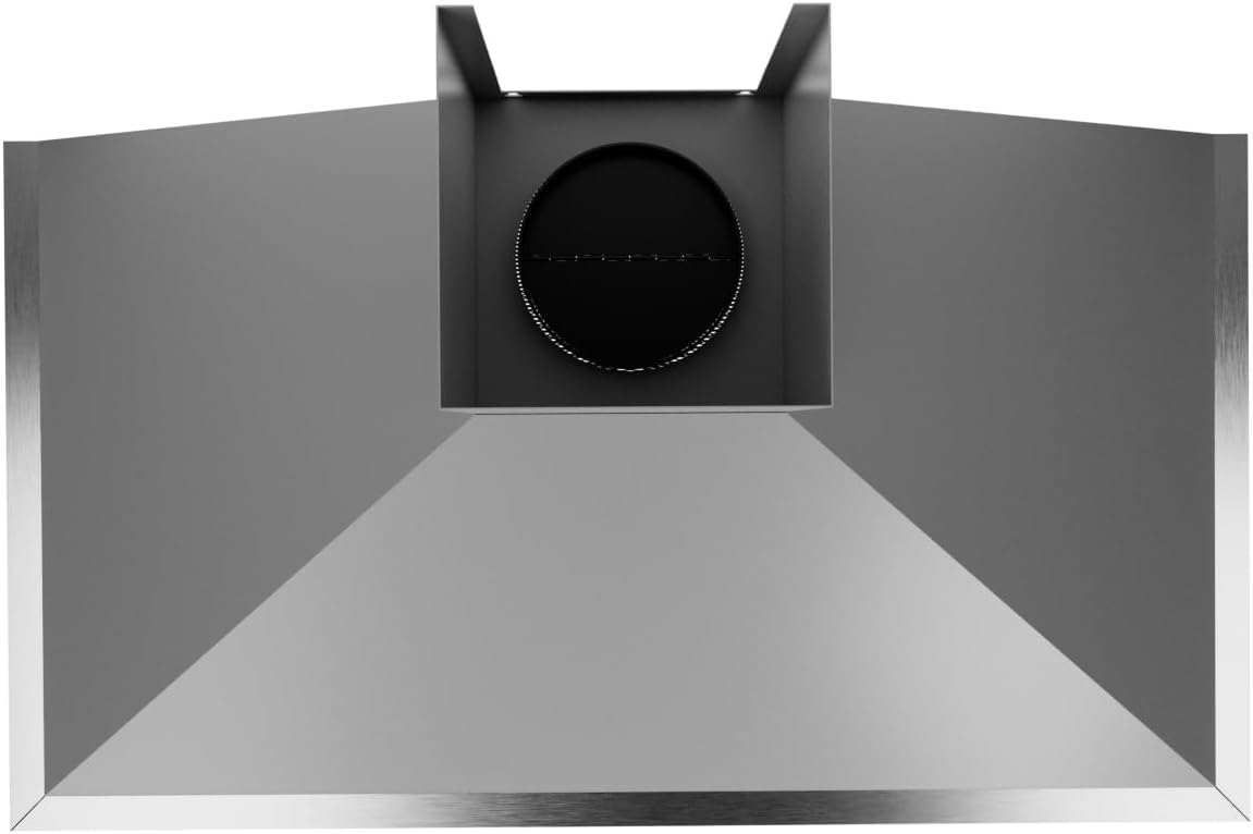 ANZZI Wall Mounted Convertible Range Hood 450 CFM with Aluminum Filter, 2W LED Bulbs x2, 450 CFM, Touch Switch, Stainless Steel (36 Inch)