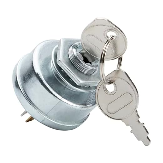 FanPaYY Zündschalter Zündanlassschalter Zündschloss Startschalter Rasentraktor 5 Polig für MTD Motor Traktor Rasenmäher Husqvarna mit 2 Schlüssel 725-0267 925-0267