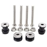 Fahrzeuganordnung: Hinten TOOGOO Sissy Bar RüCkenlehne Docking Hardware Kit Solo Gep？Cktr？Ger für Sportster Xl883 Xl1200 883 1200 2004-2019 Motorrad Zubeh？R