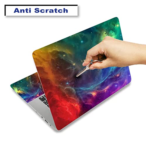 ARTSO 15.6 inch Laptop Notebook Skin Sticker Universal Soft Art Cover Decal Fits 12 13 13.3 14 15 15.4 15.6 inch Laptop Protector,Easy to Apply, Reusable, Color Nebula Galaxy