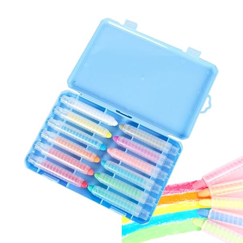 Dustless Chalk for Kids - Dustless Marking Pens,Colored Sidewalk Chalk - for Outdoor Classroom Birthday Blackboard Whiteboard Sidewalk Educators Artists Teachers Students