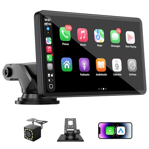 7�C���`��Apple CarPlay&Android�I�[�g�X�N���[���A�ԗp�J�[�v���C�X�N���[���AGPS�i�r�Q�[�V����/�~���[�����N/Siri/FM�t���B