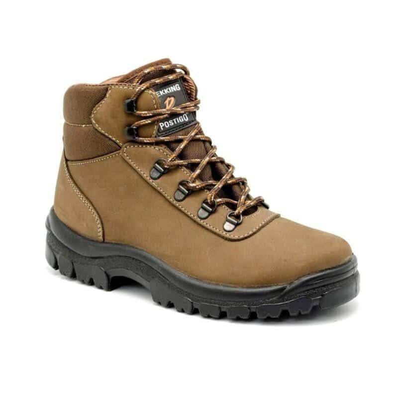 Postigo Calzados Angel - Bota Trekking 975 con Waterproof, Marrón, 43