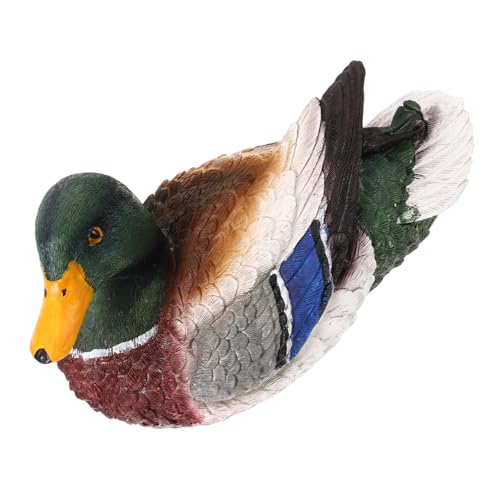 FONDOTIN Statue Canard Flottant Aux Intempéries Ornement Réaliste pour Jardin Bassin et Balcon Décoration Extérieure Durable et Colorée