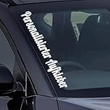 Autoaufkleber Personalisiert – Wunschtext Sticker für Auto – Selbstklebend – Heckscheibe oder Stoßstange – Name, Spruch oder Botschaft