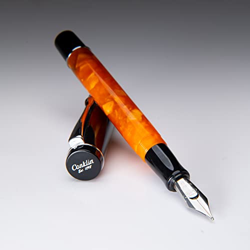 Conklin Duragraph Fountain Pen - Extra Fine Nib Fountain Pen, Orange Nights (Ck71370: Ck71377) #TOP4