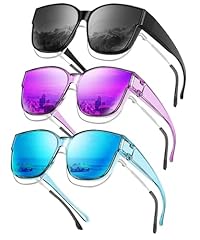 Glossy Black/Grey+transparent Purple+transparent Blue