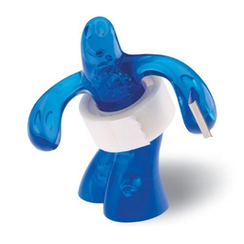Koziol Elvis tape dispenser - trasparente/Blu