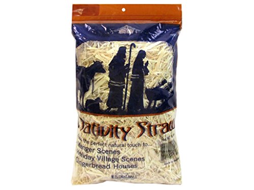 Image of FloraCraft Decorative Nativity Straw 4 Ounce Natural