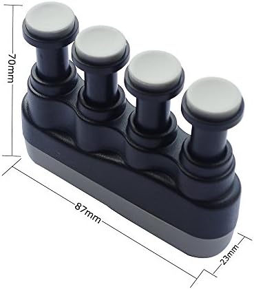 Yakamoz Portable Hand Finger Exerciser Grip Trainer Strengthener for Guitar Bass Piano or Therapy