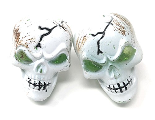 UltraByEasyPeasyStore 2 Pack LED Squelette Lumineuse Clignotant Adultes Enfant Fêtes Raves Brillante Amusante Cadeaux en Sac Bague en Jouet Doigt Lumière Halloween