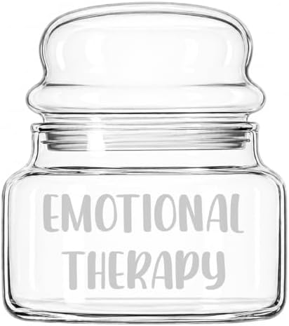 10 oz Mini Candy Jar Small Glass Storage Container Gift Emotional Therapy Funny image 2