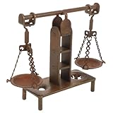 Flexibilidad de colocación : diseñado como una figura de libra de escritorio, su tamaño le permite usarlo como adorno de mesa o estatuas de escritorio de oficina, armonizando con adornos de escritorio de oficina modernos y vintage, adorno de libra de hierro de escritorio, estatuas decorativas de libra